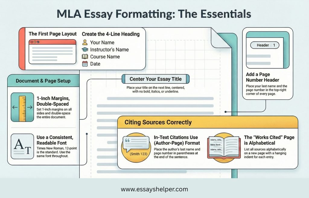 mla format essay example sample